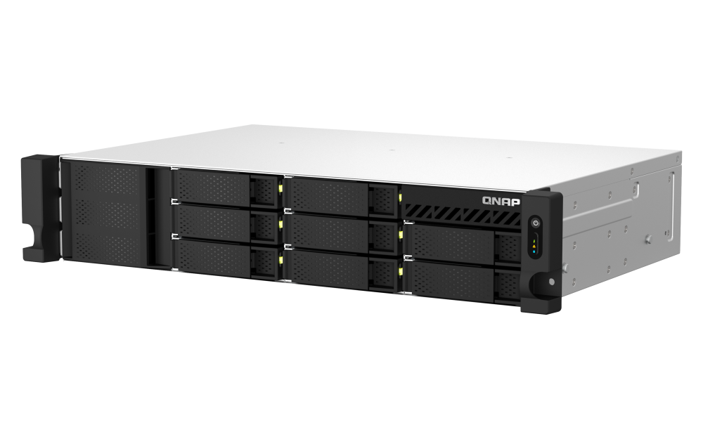 QNAP - TS-864eU-RP-4G-US - QNAP 2U 8-bay short depth 12