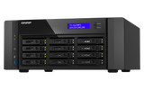 QNAP - TS-h1290FX-7232P-64G-US - QNAP 12-Bay all-flash desktop NAS, AMD EPYC 7232P (up to 3.2GHz), 12 x 2.5" U.2 NVMe/SATA SSD bays, 64GB ECC RAM, 2 x 2.5GbE, 2 x 25GbE SFP28, PCIe Gen4 Expansion Slots