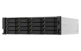 QNAP - TS-h2287XU-RP-E2378-64G-US - QNAP 22-Bay 3U rackmount NAS, Intel Xeon E-2378 8C/16T 2.6 GHz processor (boost up to 4.8 GHz), 64 GB ECC DDR4, 16 x 2.5"/3.5" SATA 6Gbps HDD/SSD + 6 x 2.5" SATA 6Gbps, 10GBASE-T, 2.5GbE RJ45, USB 3.2 Gen2, PCIe Gen4