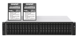 QNAP - TS-h2490FU-7302P-256G-US - QNAP 24-Bay all-flash NAS, NVMe Gen3 x4, AMD EPYC 7302P 3.0GHz, 256GB RDIMM ECCC DDR4 RAM, 2 x 2.5GbE LAN, 4 x 25GbE SFP28, iSCSI, RAID 0,1, 5, 6, 10, 5+spare, 6+spare, 10+spare, global hot spare,  PCIe expansion slot x5 