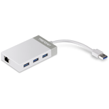 TRENDNET - TU3-ETGH3 - USB 3.0 to Gigabit Ethernet Adapter + USB Hub
