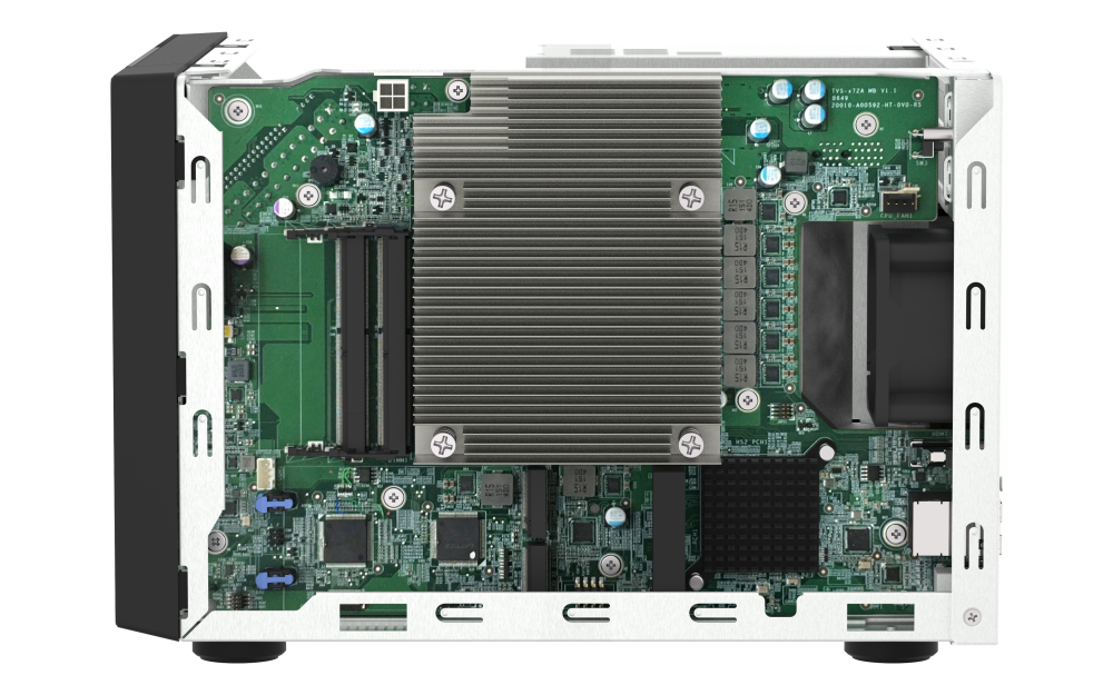 QNAP - TVS-h674-i3-16G-US - QNAP Ultra-High Speed 6 Bay NAS. Intel Core i3-12100 4C/8T Processor, 16GB RAM DDR4 RAM
