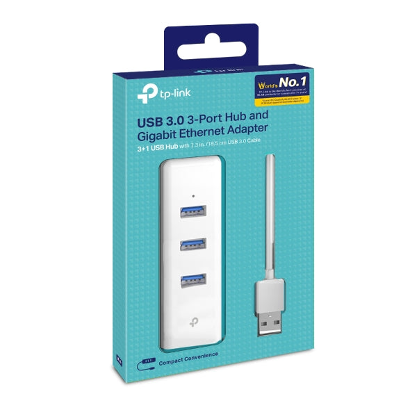 TP-Link - UE330 - 3PORT HUB GIGABIT ETHERNET ADAP ADAPTER