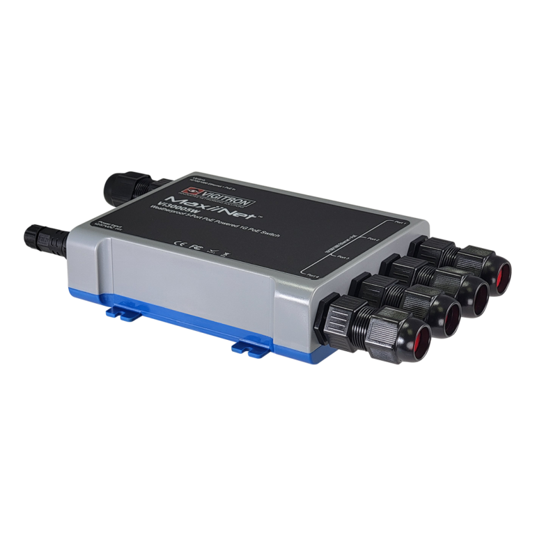 Vigitron - Vi30005W - 5-Port MaxiiNet 10/100/1G PoE Powered PoE Switch, IP67 Weatherproof