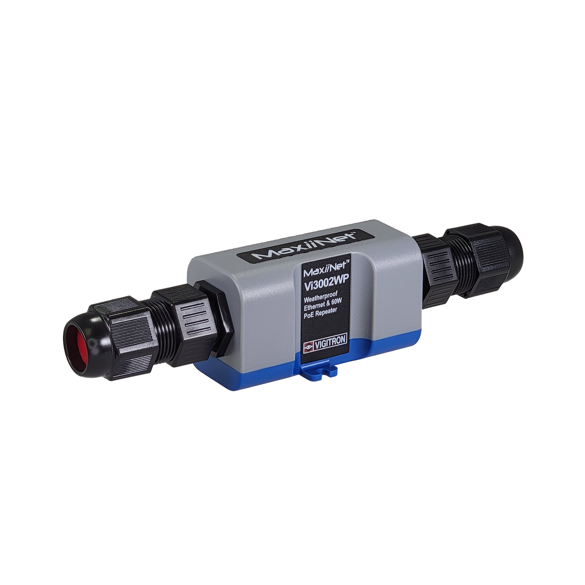 Vigitron - Vi3002WP - 10/100 MaxiiNet™ Ethernet & af/at 60W PoE Repeater, Hardened, IP67 Weatherproof