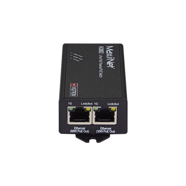 Vigitron - Vi3003 - 3-Port MaxiiNet™ 1G af/at 60W PoE Switch/Repeater/Drop & Insert