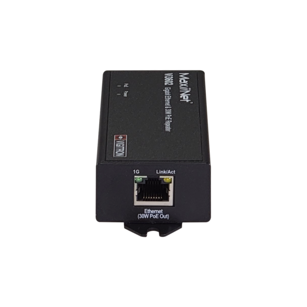 Vigitron - Vi3602 - 10/100/1G MaxiiNet Ethernet & af/at 30W PoE Repeater/PSE, Powered by PoE/12VDC/48VDC