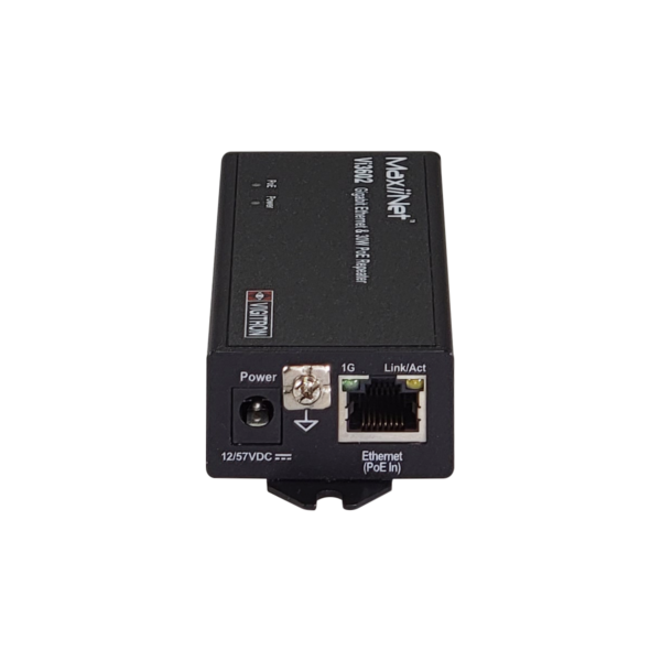 Vigitron - Vi3602 - 10/100/1G MaxiiNet Ethernet & af/at 30W PoE Repeater/PSE, Powered by PoE/12VDC/48VDC