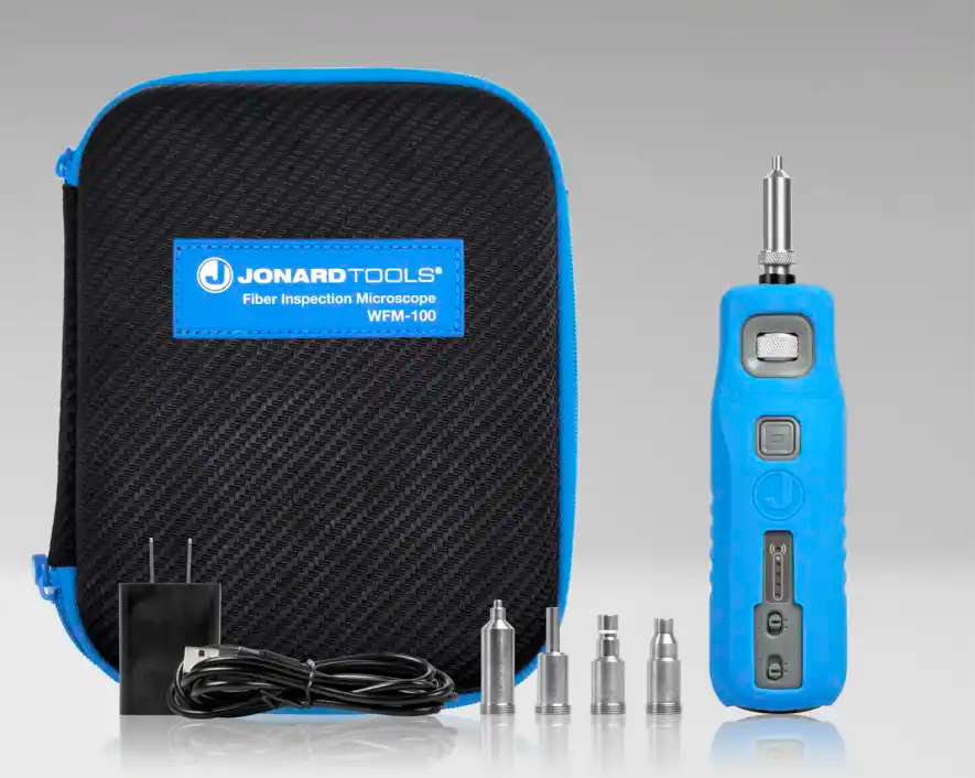 Jonard - WFM-100 - Wireless Fiber Inspection Microscope with UPC Adapters