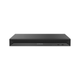 Hanwha - WRN-816S-6TB - 1U WAVE PoE NVR (Intel based) with 4 Professional licenses, 6TB RAW, supports: 16 channels with 8 PoE/PoE+ ports (PoE Budget 100W), Wisenet WAVE pre-installed, H.264/H.265/MJPEG, 2 fixed internal SATA HDDs (10TB max per HDD), 