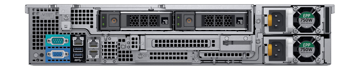 Hanwha - WRR-P-S202L1-176TB - Wisenet WAVE Optimized 2U Rack Server with 176TB HDD (Linux OS)