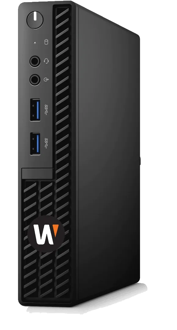 Hanwha - WRT-P-3101W-4TB - Mini-Tower Form Factor WiseNet WAVE Recording Server with 4TB HDD