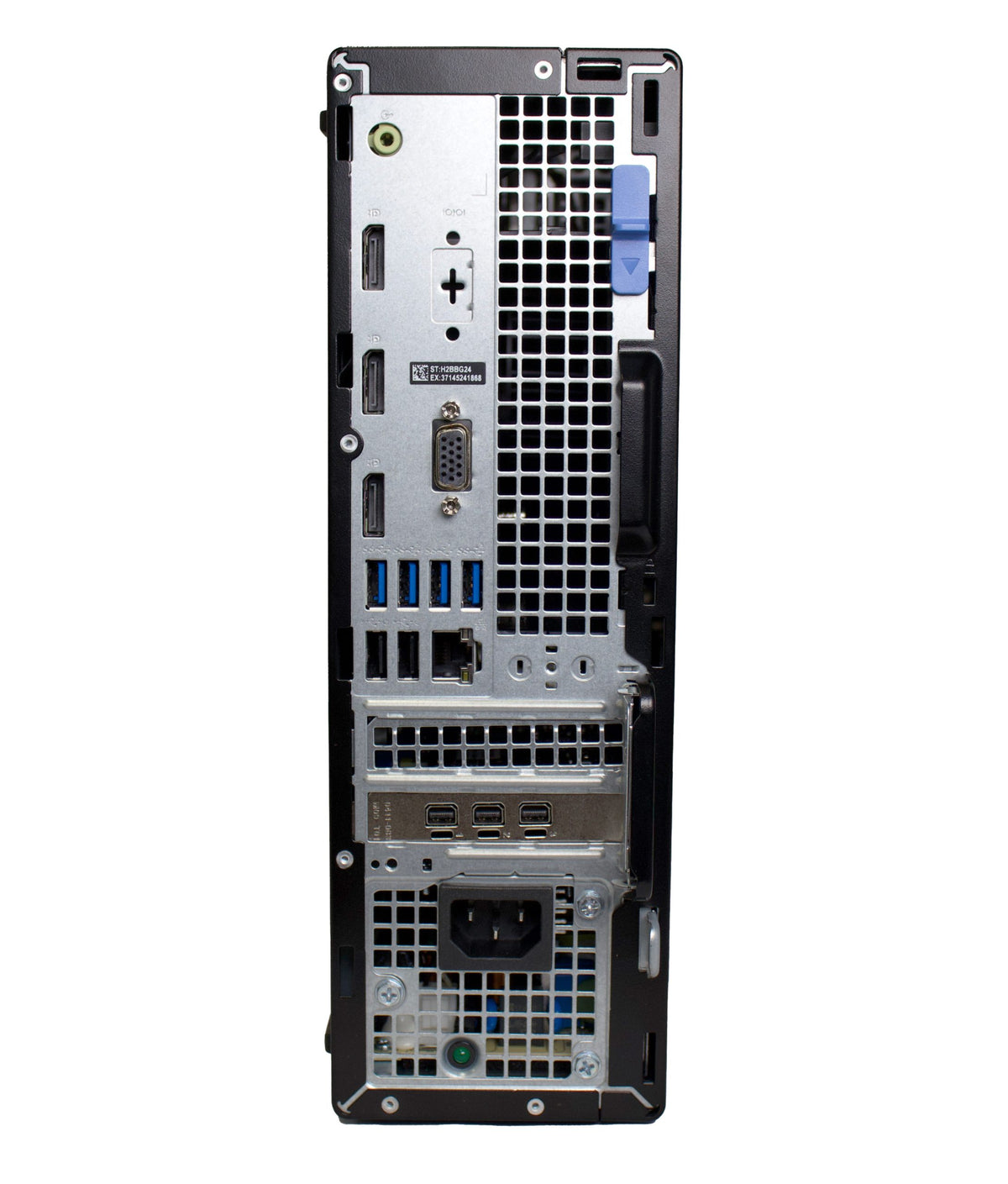 Hanwha - WWT-P-3204L - Small form factor Wisenet WAVE  Client Workstation for 2 monitor output, Wisenet WAVE pre-installed, (14th Gen) Intel Core i3, 8GB RAM, 256 SSD OS Drive, Ubuntu Linux 22.04 LTS, Nvidia Quadro A400 GPU w/ (4) Mini DisplayPort ou