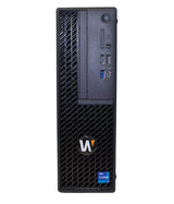 Hanwha - WWT-P-3204W - Small form factor Wisenet WAVE  Client Workstation for 2 monitor output, Wisenet WAVE pre-installed, (14th Gen) Intel Core i3, 8GB RAM, 256 SSD OS Drive, Windows 10 IoT Enterprise, Nvidia Quadro A400 GPU w/ (4) Mini DisplayPort
