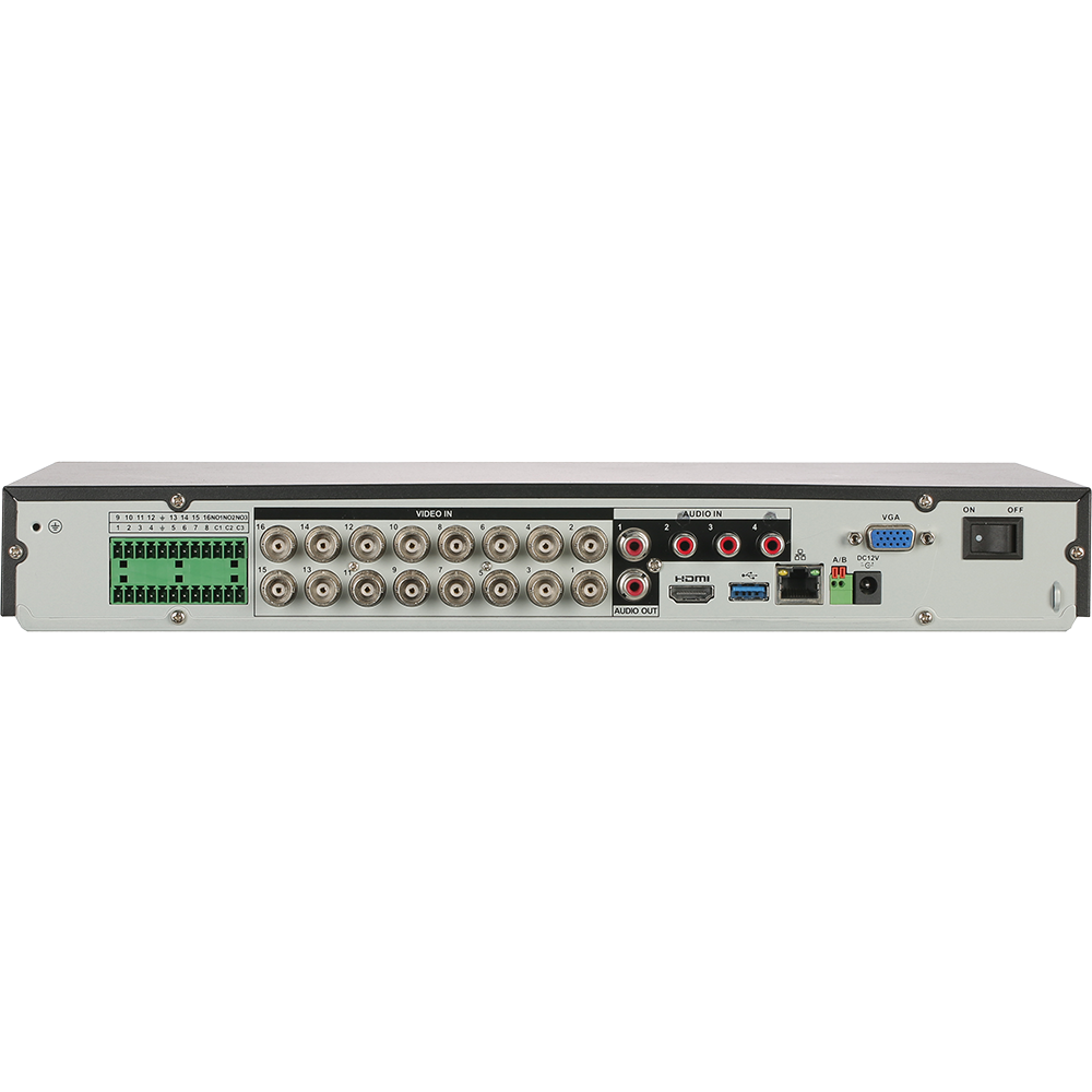 Dahua - X82B3A6 - 16CH Analytics+ Penta-brid XVR H.265 4K 1U 2 SATA Bays, 6TB