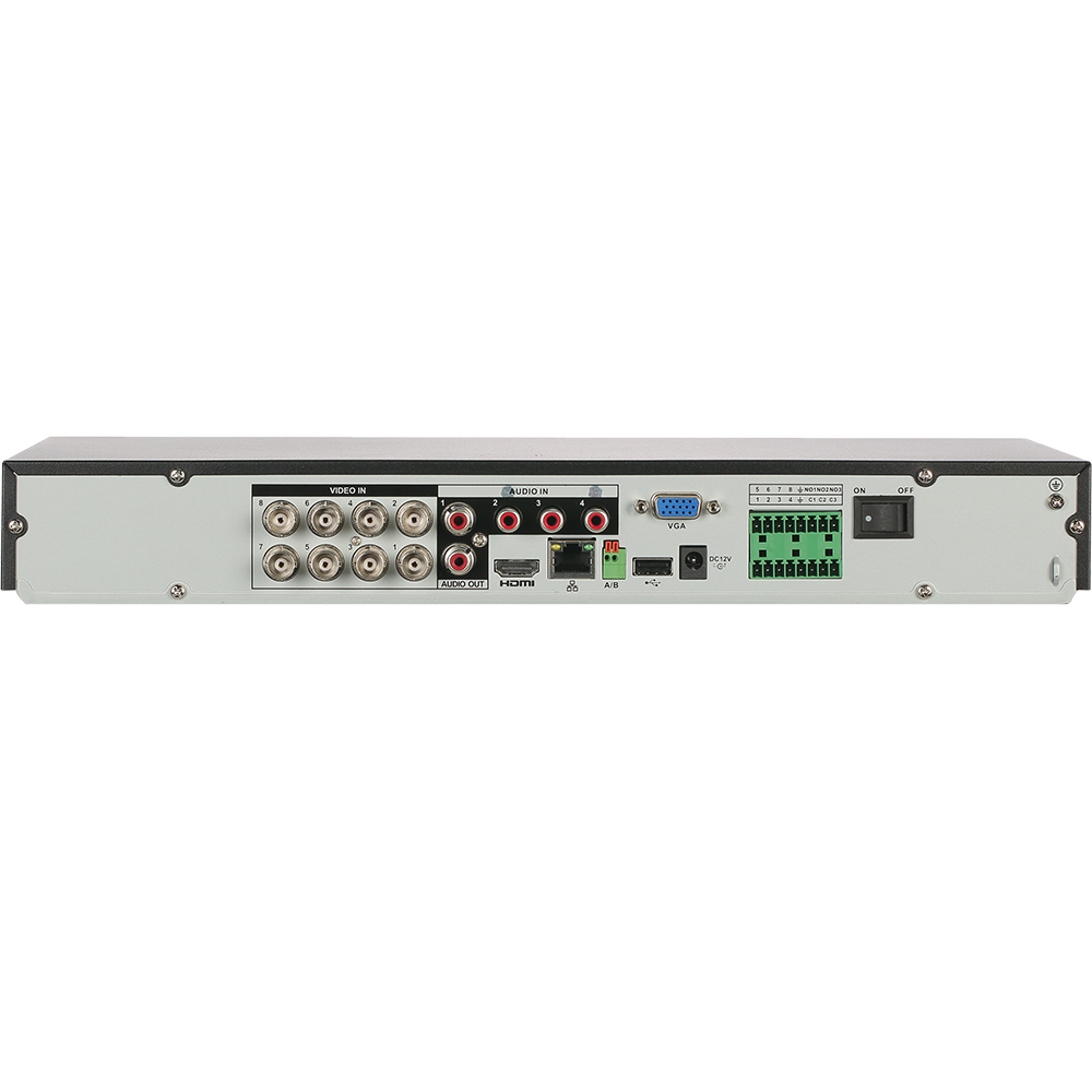 Dahua - X82R2A - 8CH Analytics+ Penta-brid XVR H.265 4K Pro 1U 2 SATA Bays, HDDs sold separately