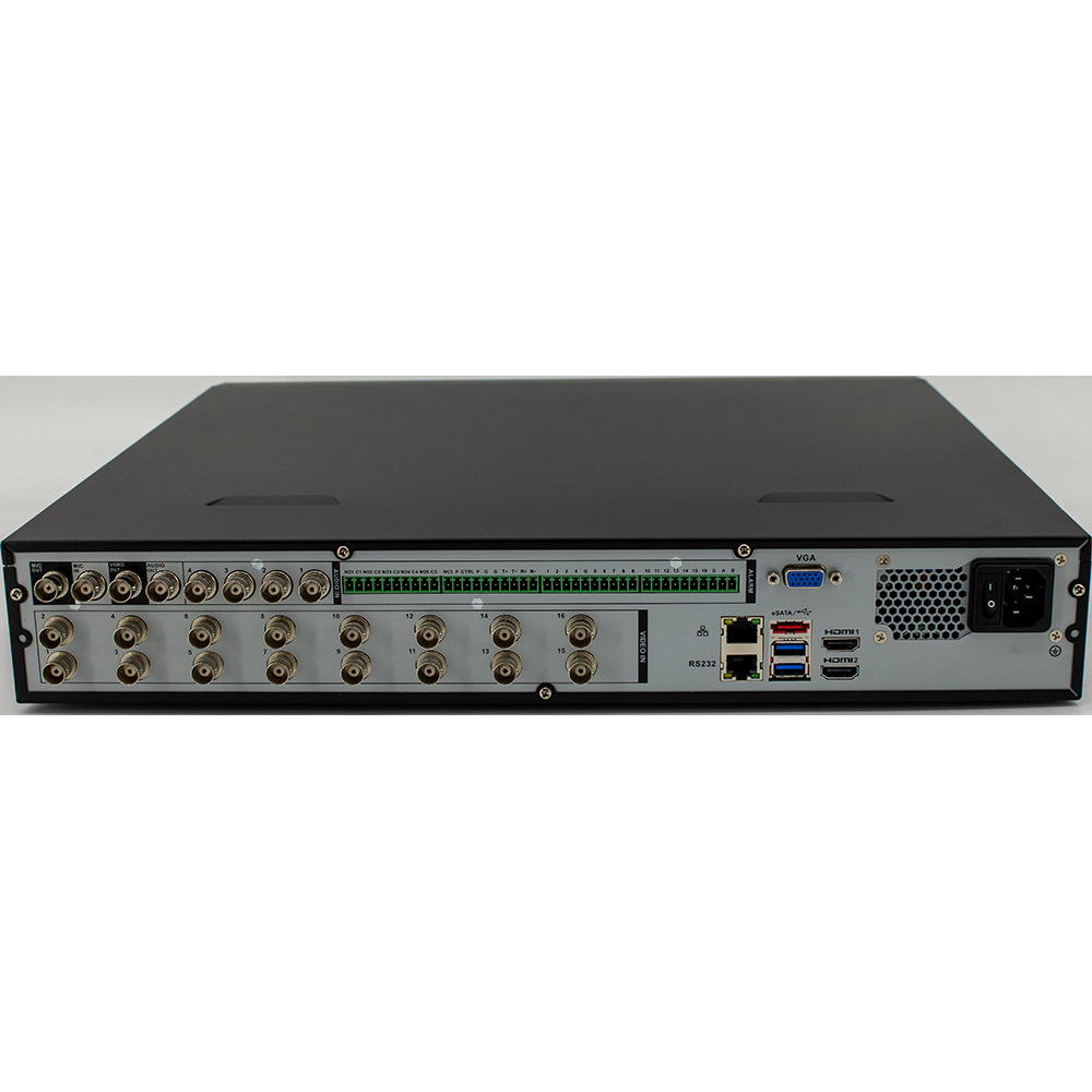 Dahua - X84R3L - 16CH Analytics+ Penta-brid XVR H.265 4K Pro 1.5U 4 SATA Bays