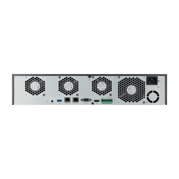 Hanwha - XRN-1620B2-16TB - 8K NVR (Intel based), 16TB RAW, 16 channels, H265,H264, MJPEG, 8 fixed internal SATA HDDs (10TB max per HDD), ARB (Automatic Recovery Backup), 140 Mbps recording / up to 32 Mbps playback, Dual stream recording, WiseStream t