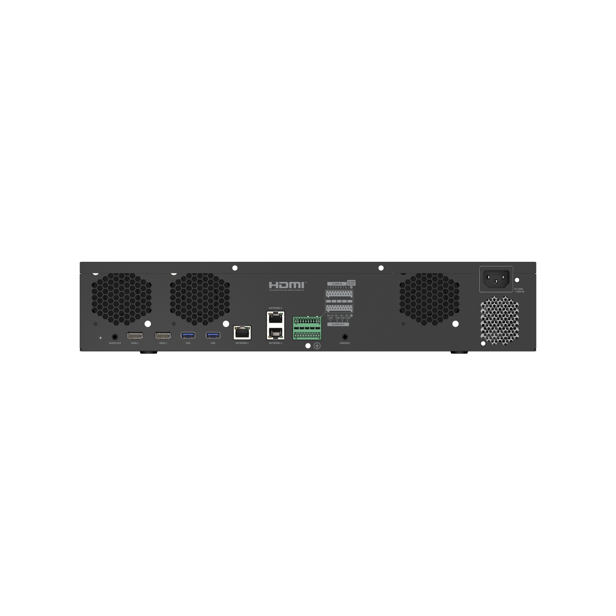 Hanwha - XRN-3220B2-48TB - 8K NVR (Intel based), 32Ch, 48TB RAW, 8 SATA HDD bays (up to 10TB per HDD), H.265/H.264/MJPEG, SUNAPI, ONVIF, ARB (Automatic Recovery Backup) & Failover (N+1), Up To 520 Mbps Recording / Up To 200 Mbps Playback, Dual Stream