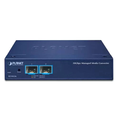 Planet - XT-915A - 2-Port 10G/1GBASE-X SFP+ Managed Media Converter