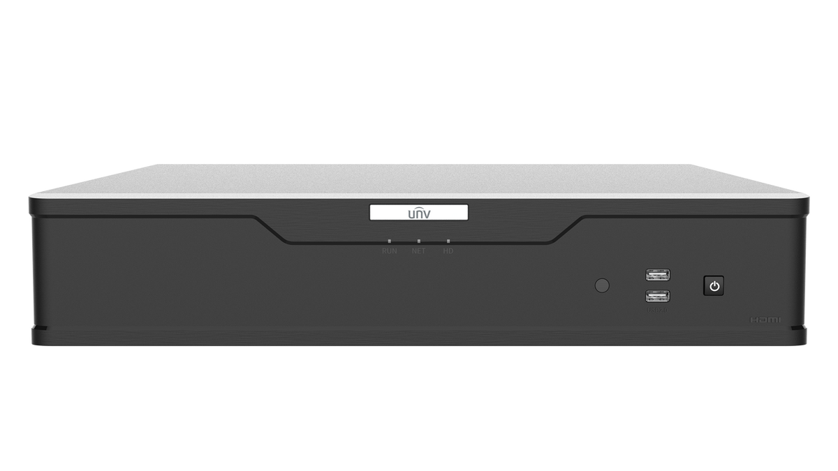 UNV - XVR308-32Q3 - UNV 8 Hard Disks 32-Channel 5MP TVI CVI AHD H.265 Hybrid Network Video Recorder, Audio over Coax