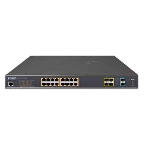 Planet - GS-5220-16UP4S2XR - L3 16-Port 10/100/1000T Ultra PoE + 4-Port 100/1000X SFP + 2-Port 10G SFP+ Managed Switch