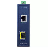 Planet - IECC-210T -  Industrial 1-Port 100TX + 1-Port 100FX SFP EtherCAT Media Converter