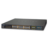 Planet - GS-5220-24UPL4XR - L3 24-Port 10/100/1000T Ultra PoE + 4-Port 10G SFP+ Managed Switch with System Redundant Power (600W)