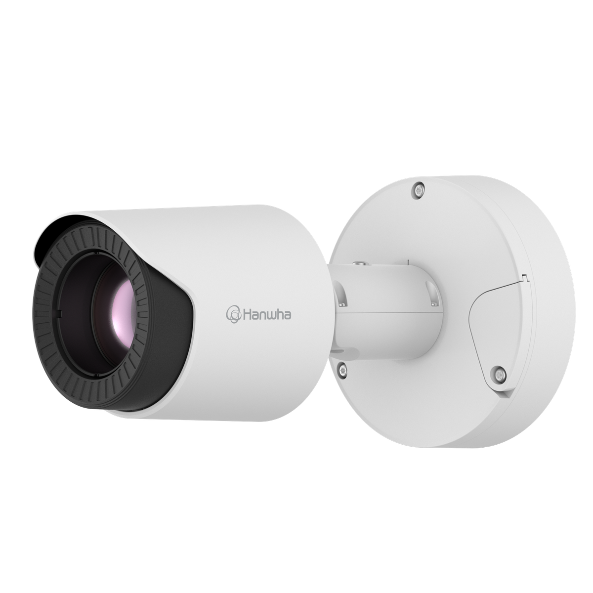 Hanwha - TNO-C3082T - Wisenet T network thermal compact bullet camera, 384 x 288 (uncooled); ＜20mK (NETD), Max 768 x 576 @ 8fps resolution support, 60mm fixed focal lens (HFoV: 6.2o), Triple codec H.265/H.264/MJPEG with WiseStream III (based on AI en