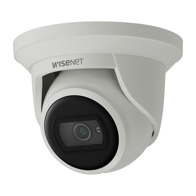 Hanwha - QNE-8021R - 5 MP Super-Compact Flateye Camera (White Color)