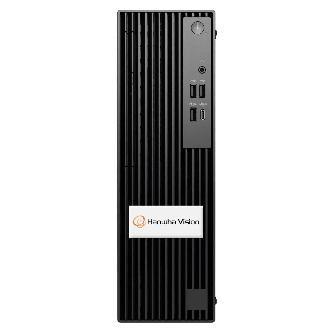 Hanwha - WWT-P-3204L1 - Small form factor Wisenet WAVE Client Workstation for 2 monitor output, Wisenet WAVE pre-installed, (14th Gen) Intel Core i3, 8GB RAM, 256 SSD OS Drive, Ubuntu 22.04 LTS, (2) Display Port, (1) HDMI, Nvidia A400 GPU w/ (4) mDP 
